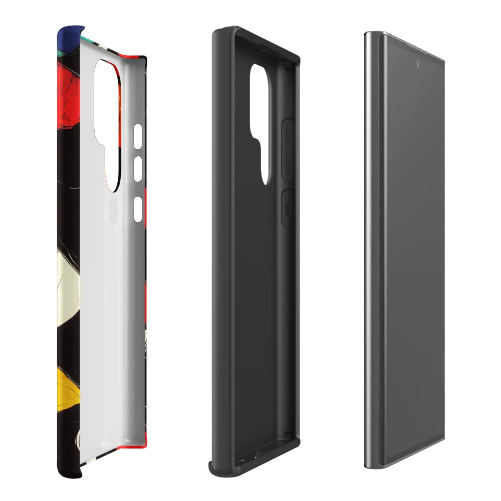 Vibrant Geometric Symphony | Phone Case |  S22 Ultra | Tough Case | Matte