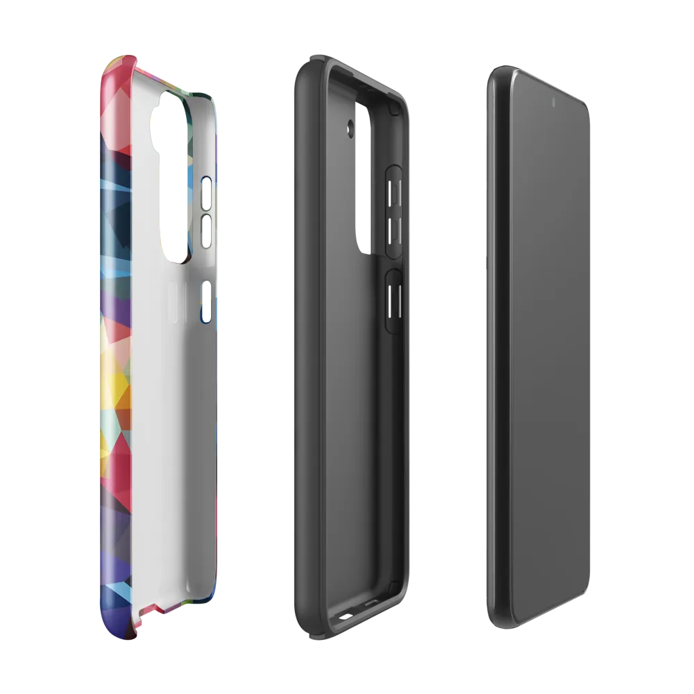 Playful Geometry: The Bear's Face | Phone Case |  S21 | Tough Case | Glossy