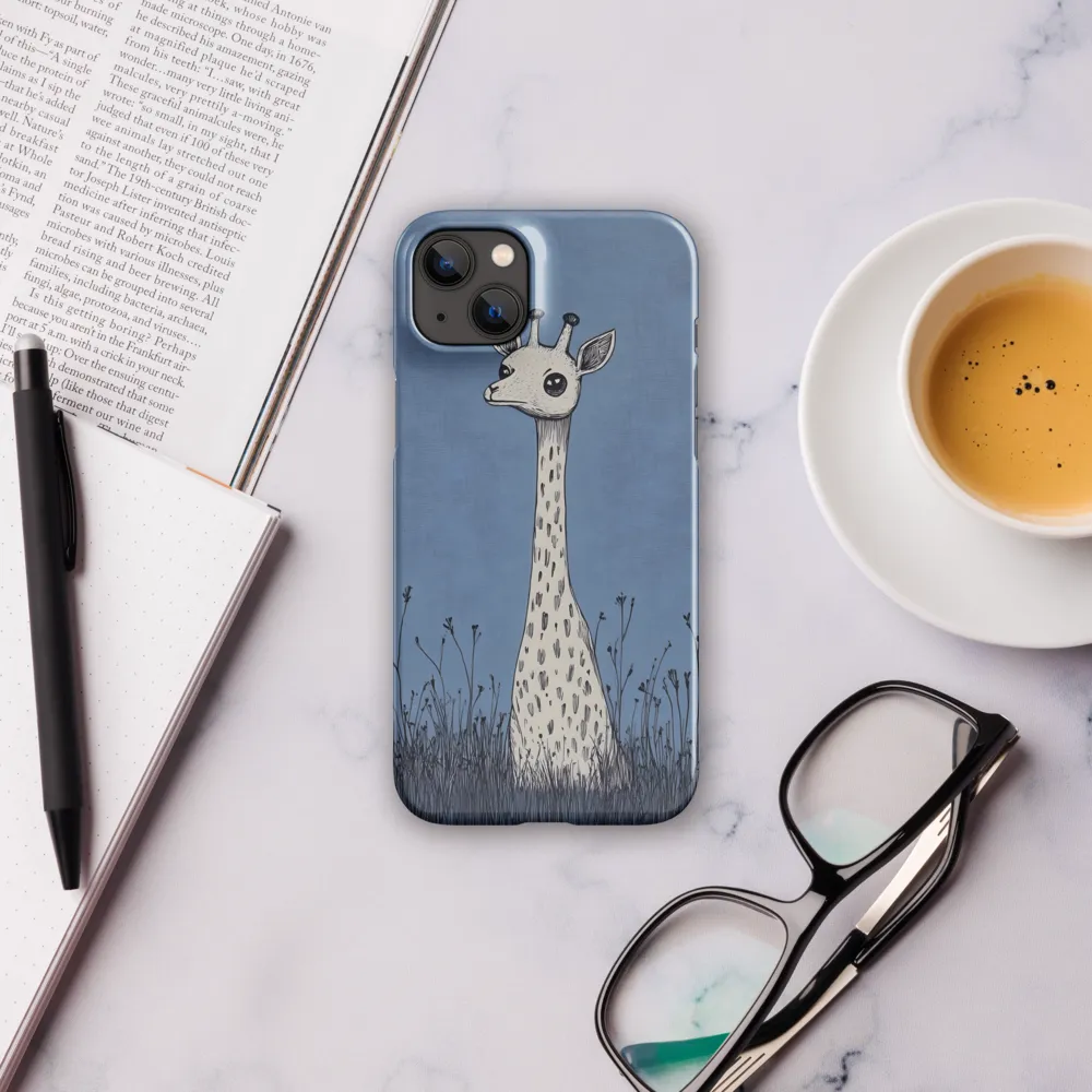 Whimsical Giraffe in Blue