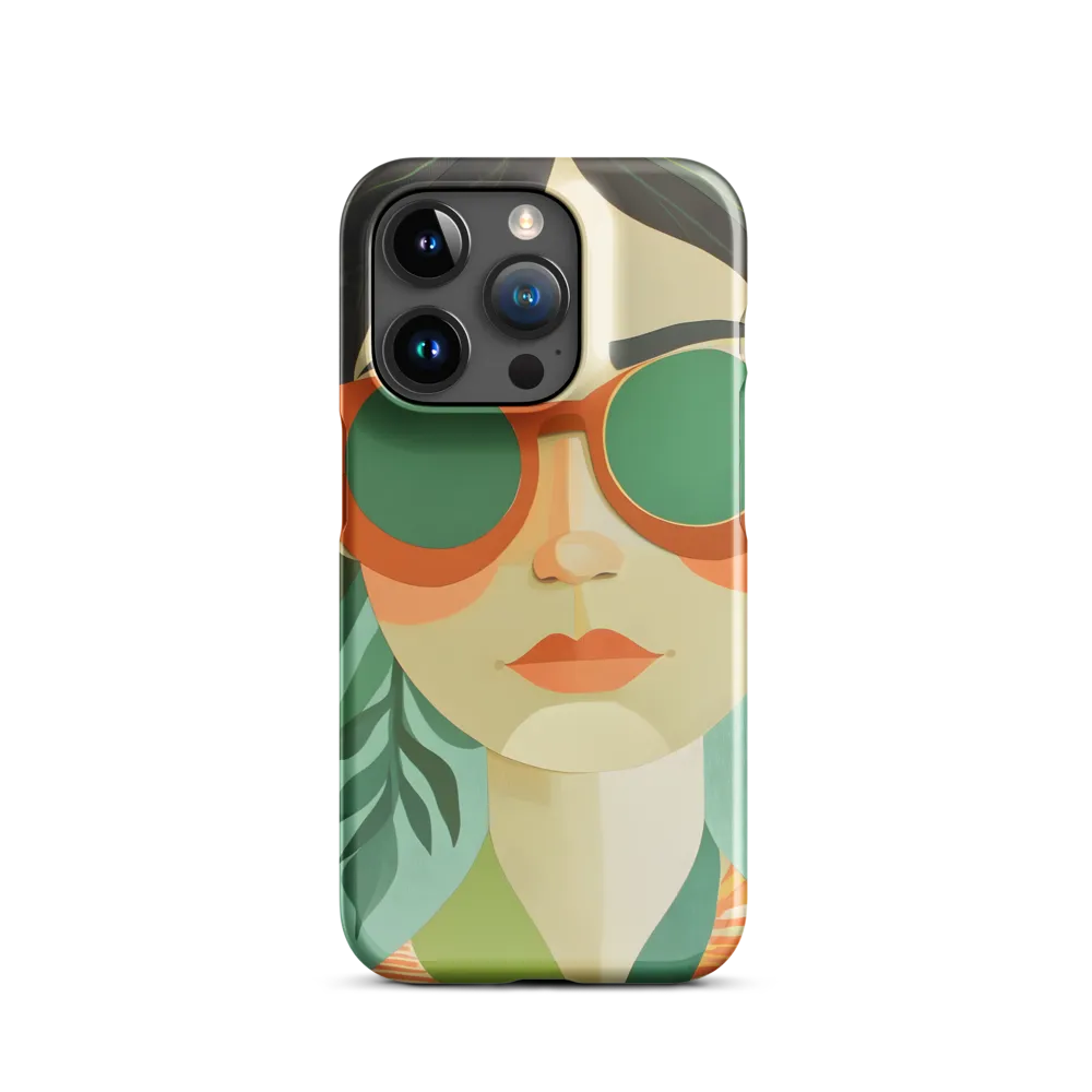 Bold Serenity: A Modern Portrait | Phone Case |  15 Pro | Snap Case | Glossy