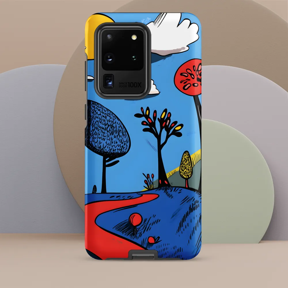 Whimsical Pathways Through a Colorful Landscape