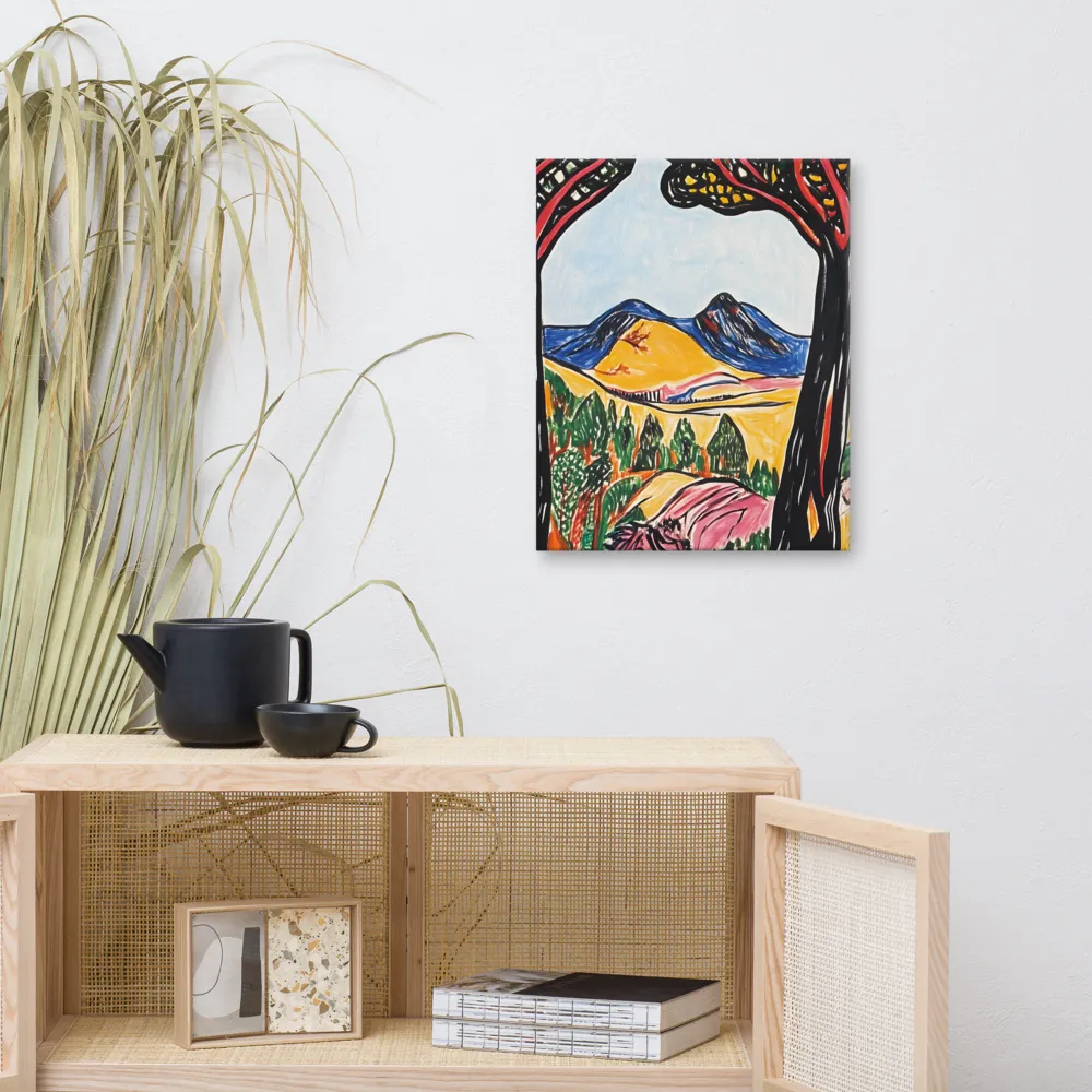 Vibrant Nature's Embrace | Canvas | 16″×20″