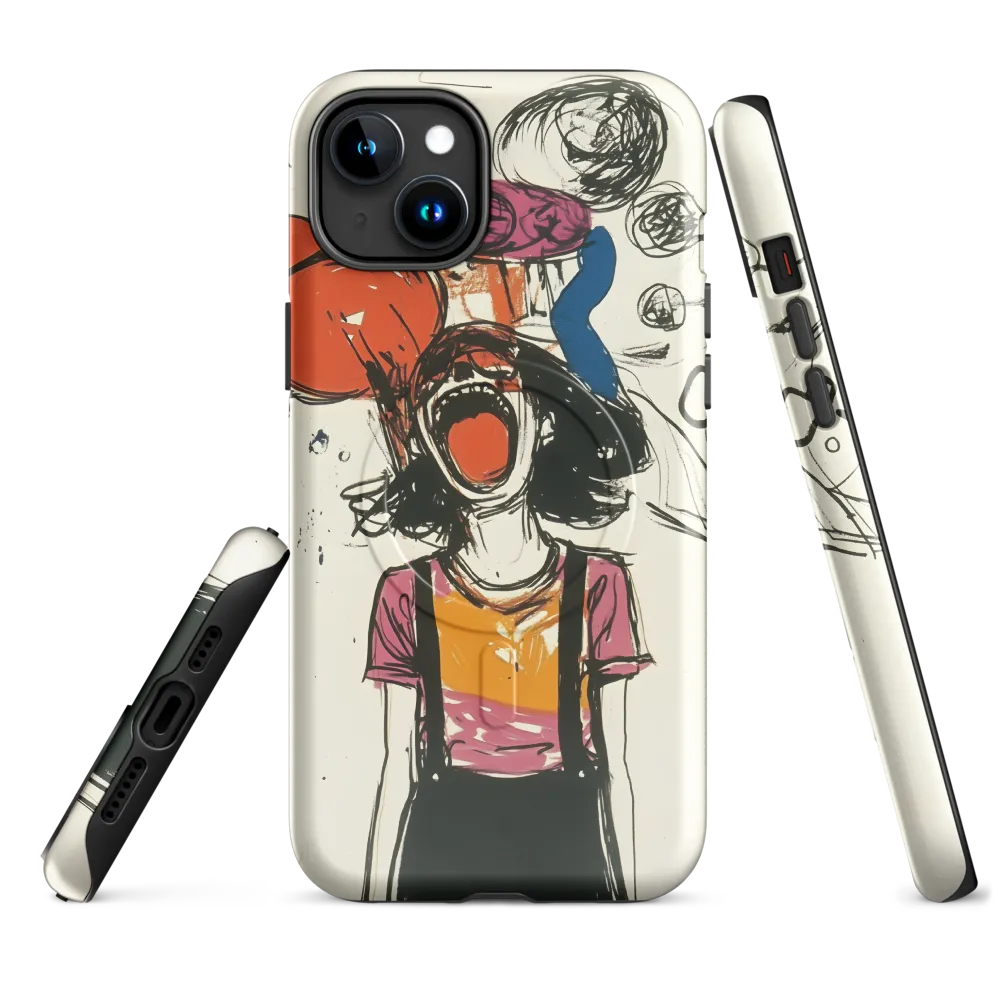 Echoes of Anguish | Phone Case |  15 Plus | MagSafe® Tough Case | Glossy