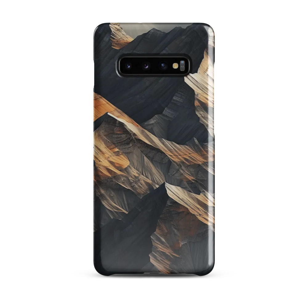 Ethereal Peaks: A Dance of Light and Shadow | Phone Case |  S10 Plus | Snap Case | Glossy