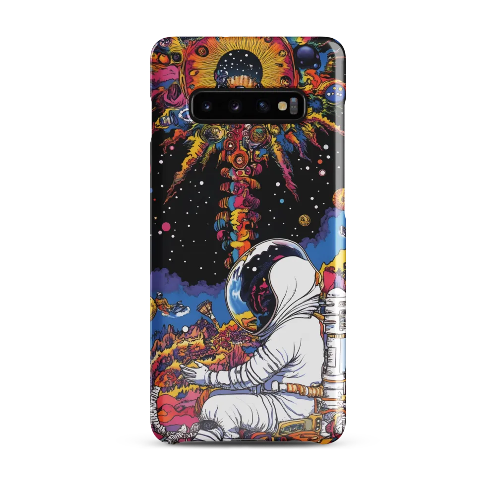 Cosmic Wonder: An Astronaut's Journey Through Color | Phone Case |  S10 Plus | Snap Case | Glossy