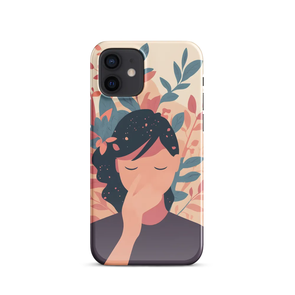 Whispers of Nature: A Serene Contemplation | Phone Case |  12 | Snap Case | Glossy