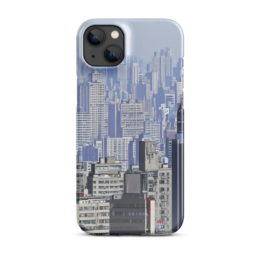Urban Symphony: A Cityscape in Blues and Grays