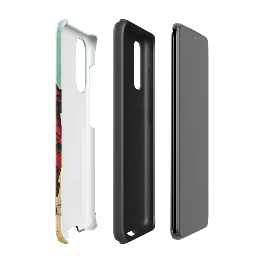 Futuristic Explorer: A Steampunk Adventure | Phone Case |  S20 | Tough Case | Glossy
