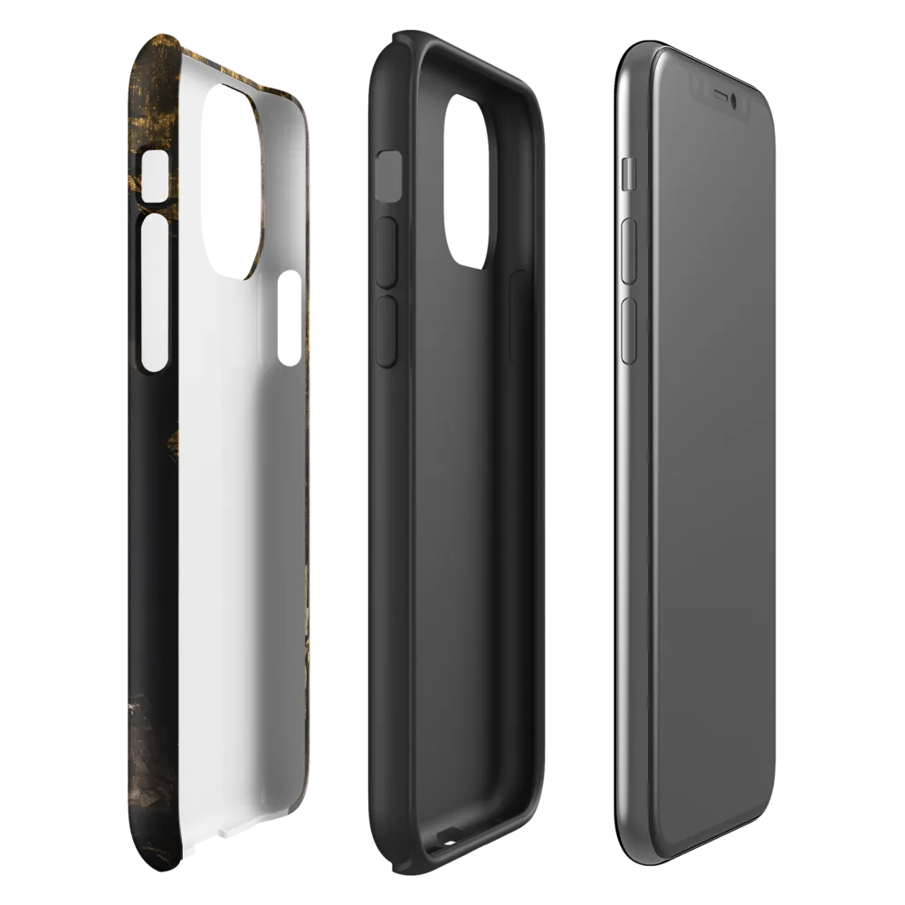 Golden Elegance: A Modern Profile Portrait