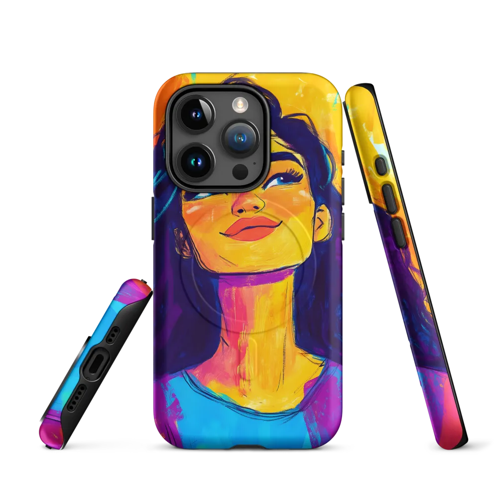 Radiant Joy: A Portrait of Confidence | Phone Case |  15 Pro | MagSafe® Tough Case | Matte