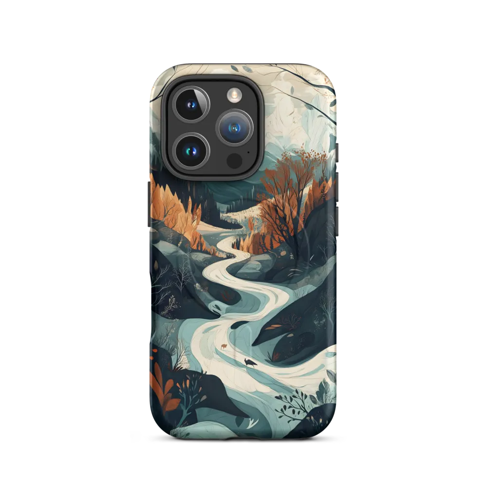 Winding Serenity: A Digital Landscape