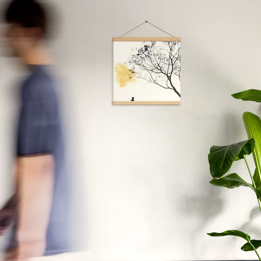 Whispers of Solitude | Poster With Oak Wood Hanger | 16″×16″