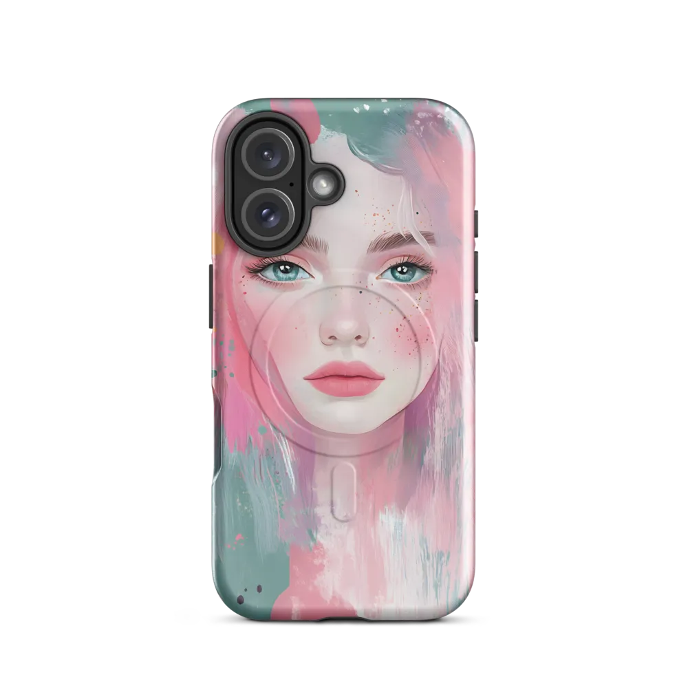 Dreamy Serenity: A Contemporary Portrait | Phone Case |  16 | MagSafe® Tough Case | Glossy