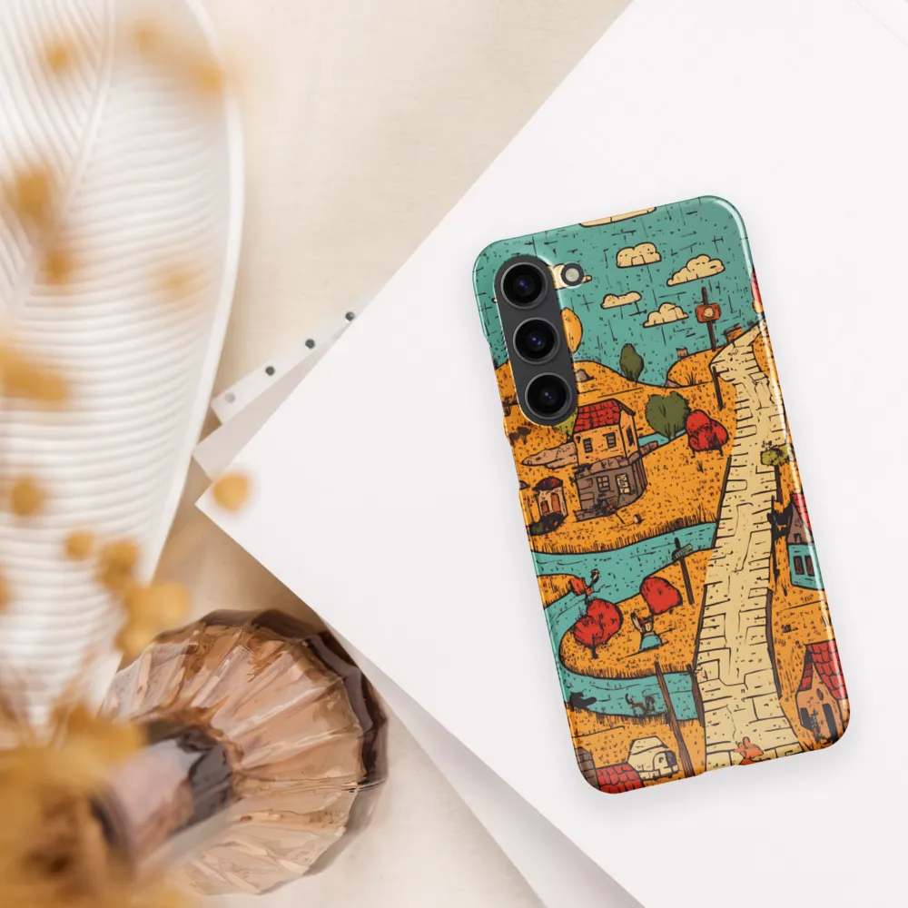 Whimsical Village Landscape