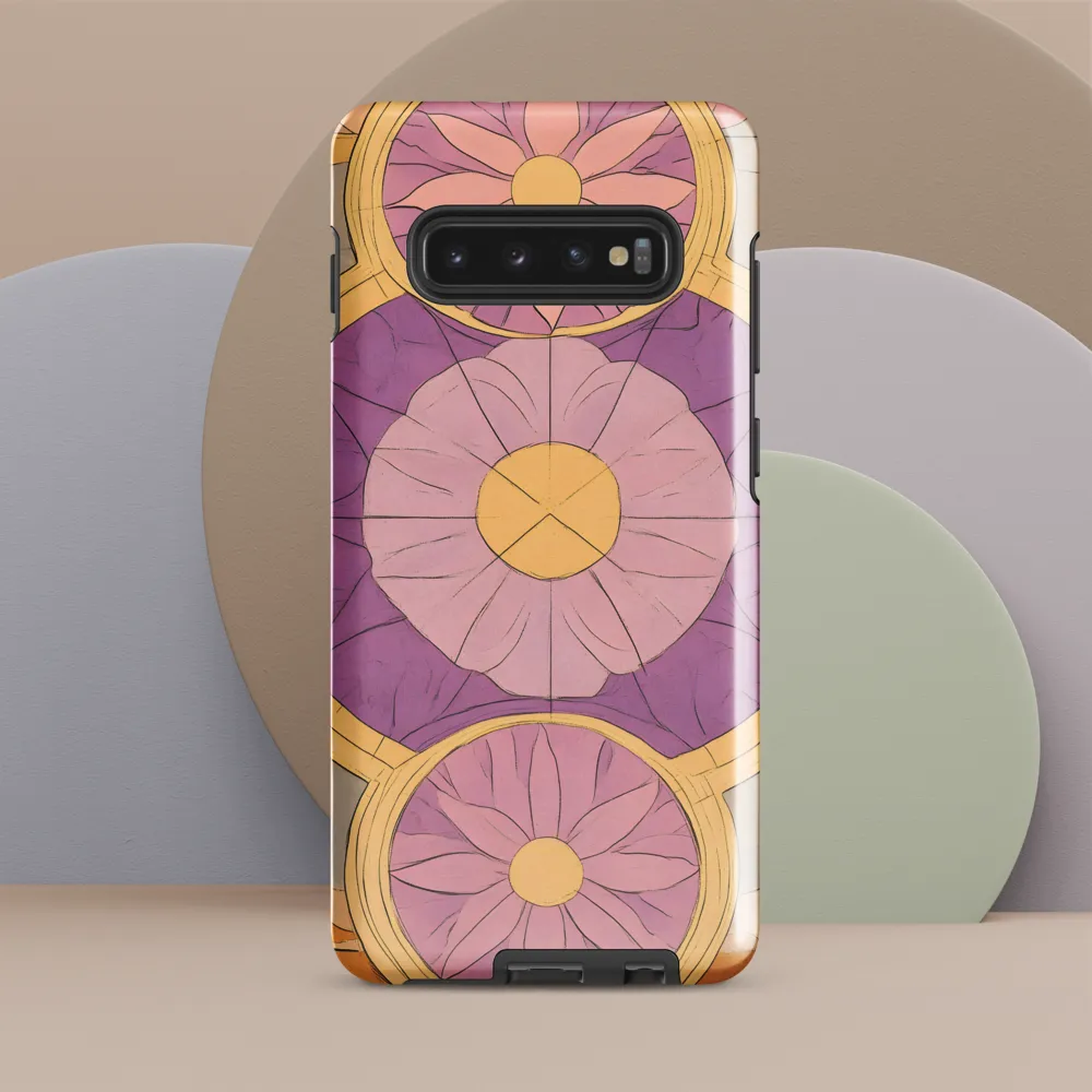 Serenity in Floral Geometry | Phone Case |  S10 Plus | Tough Case | Glossy