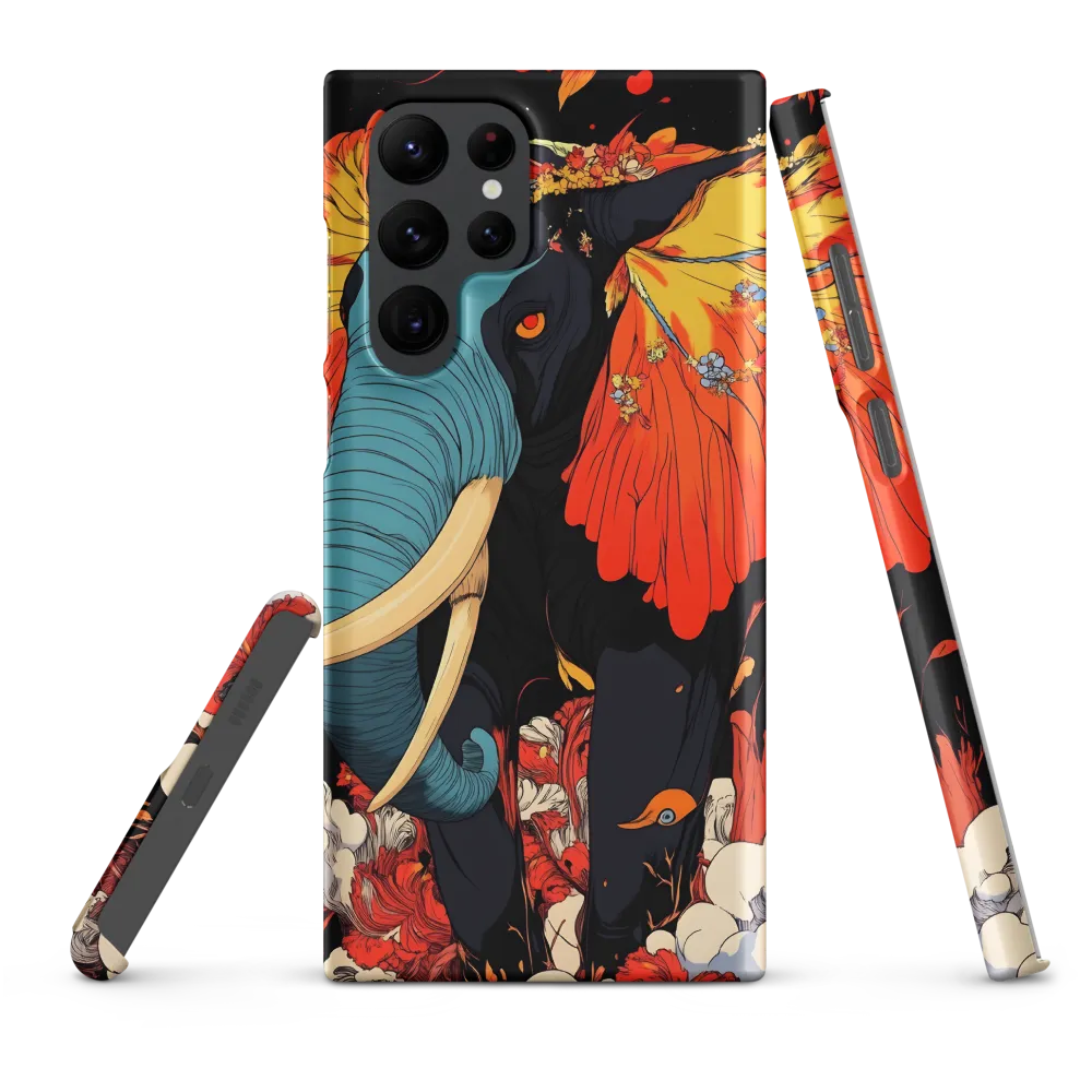Majesty of the Floral Elephant | Phone Case |  S22 Ultra | Snap Case | Matte