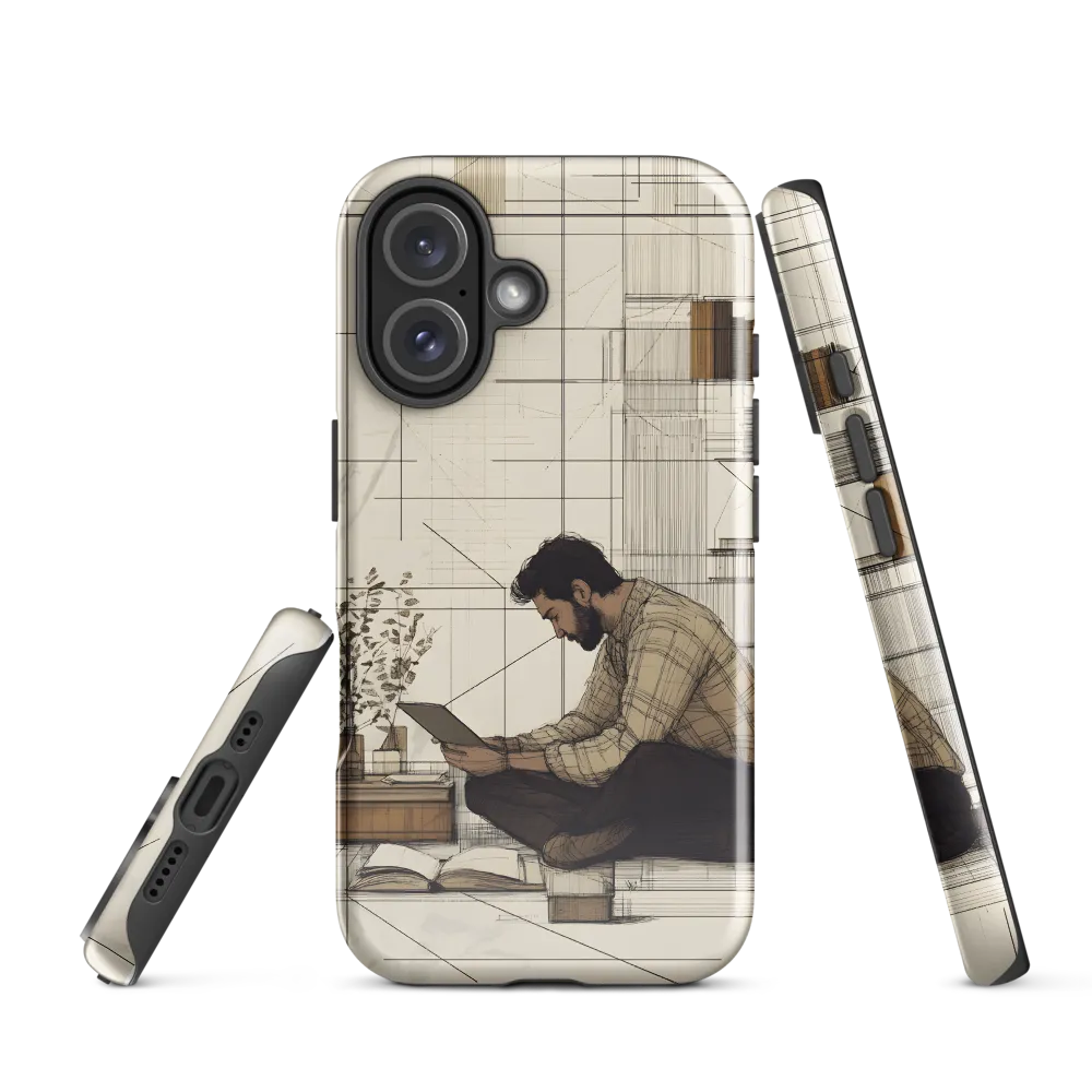 Quiet Reflections in Line | Phone Case |  16 | Tough Case | Glossy