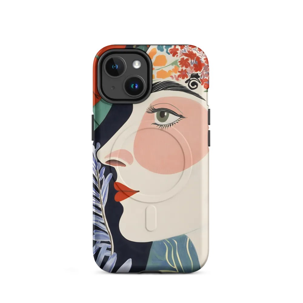 Floral Serenade: A Modern Portrait