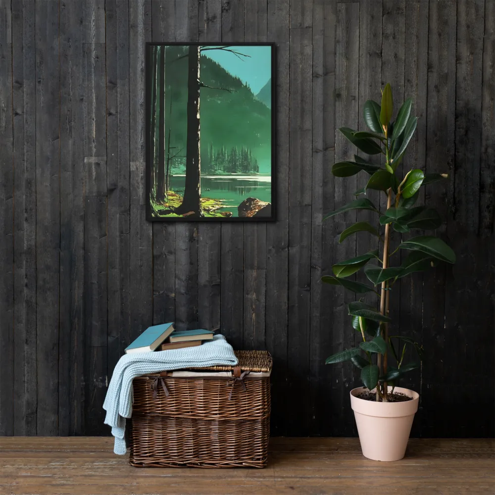 Reflections of Tranquility | Canvas with Black Frame | 20″×28″