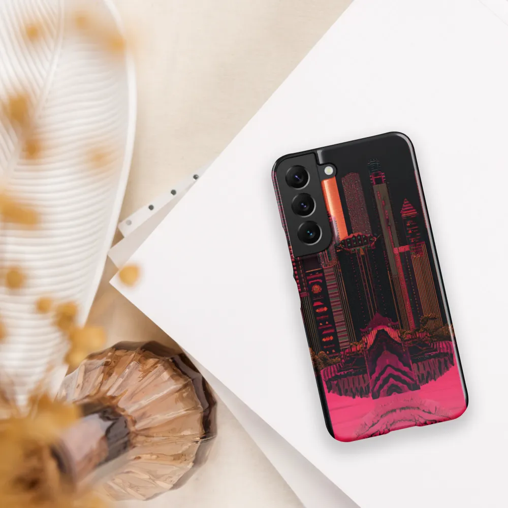 Urban Fusion: A Vibrant Dreamscape | Phone Case |  S22 | Snap Case | Glossy