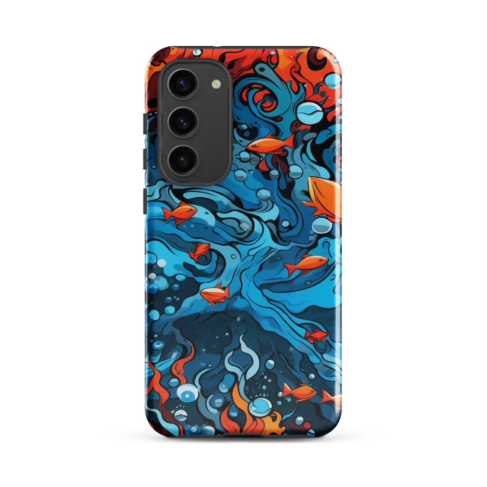 Fluid Harmony: Ocean and Flames