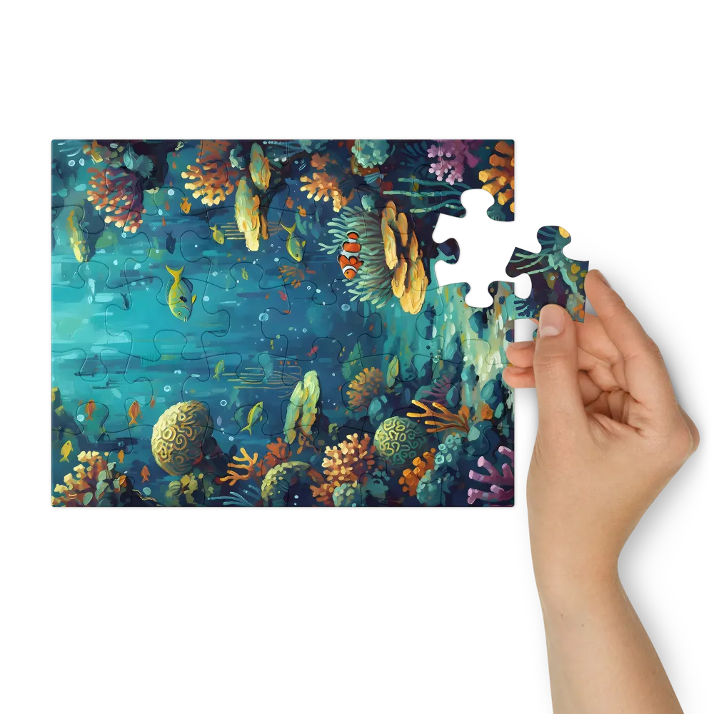 Coral Reef Passage 
 Jigsaw Puzzle in Tin Box