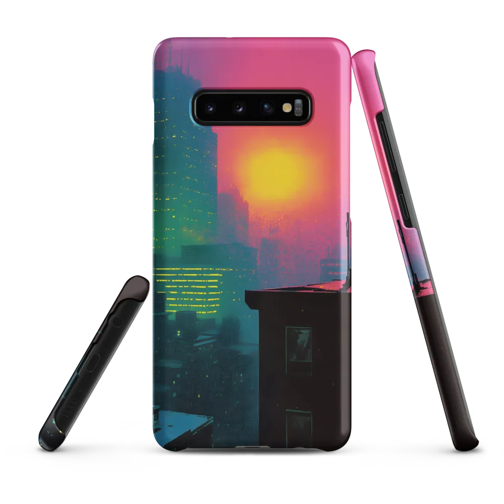 Neon Horizon | Phone Case |  S10 Plus | Snap Case | Matte