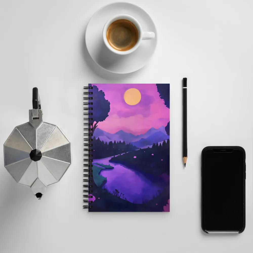 Under the Serene Moonlight | Spiral Notebook