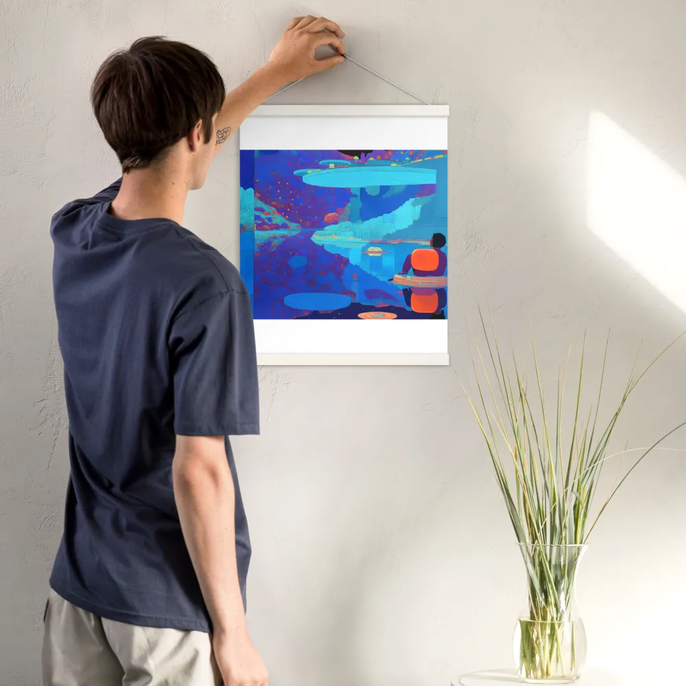 Reflections of Serenity | Poster With White Wood Hanger | 16″×20″