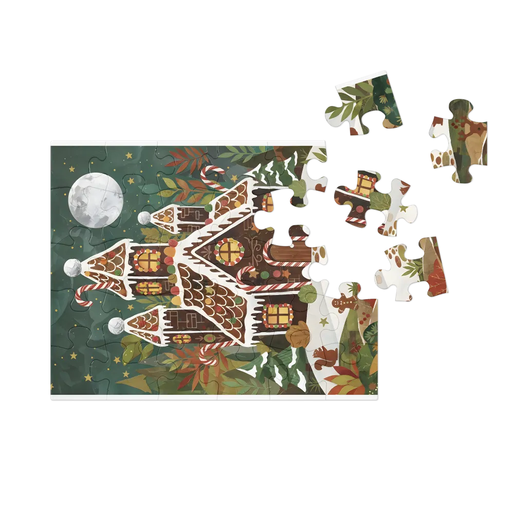 Gingerbread House 
 Jigsaw Puzzle in Tin Box
