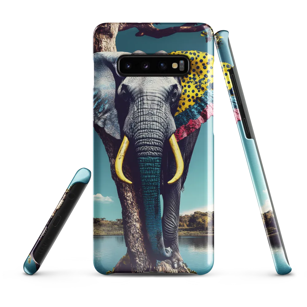 Playful Elegance: The Surreal Elephant | Phone Case |  S10 Plus | Snap Case | Glossy