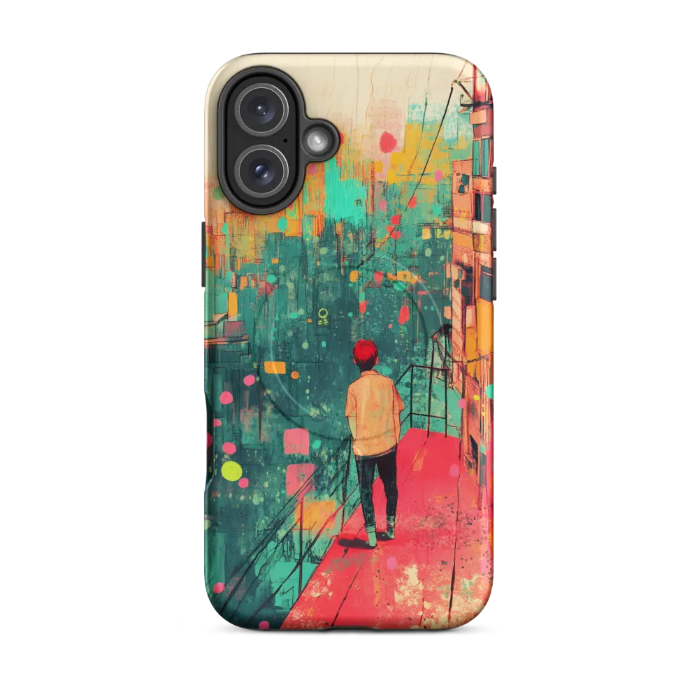 Contemplation Above the City | Phone Case |  16 Plus | MagSafe® Tough Case | Matte
