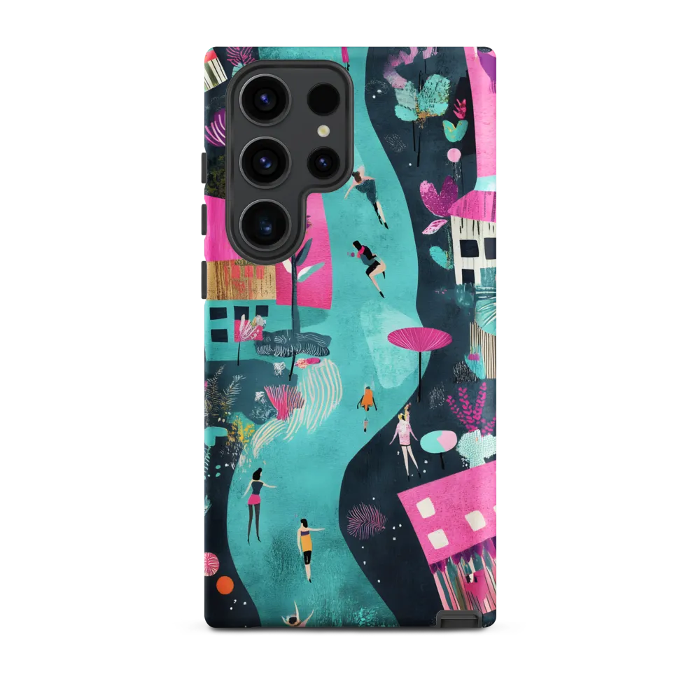 Whimsical Journey Through a Vibrant Landscape | Phone Case |  S23 Ultra | Tough Case | Matte