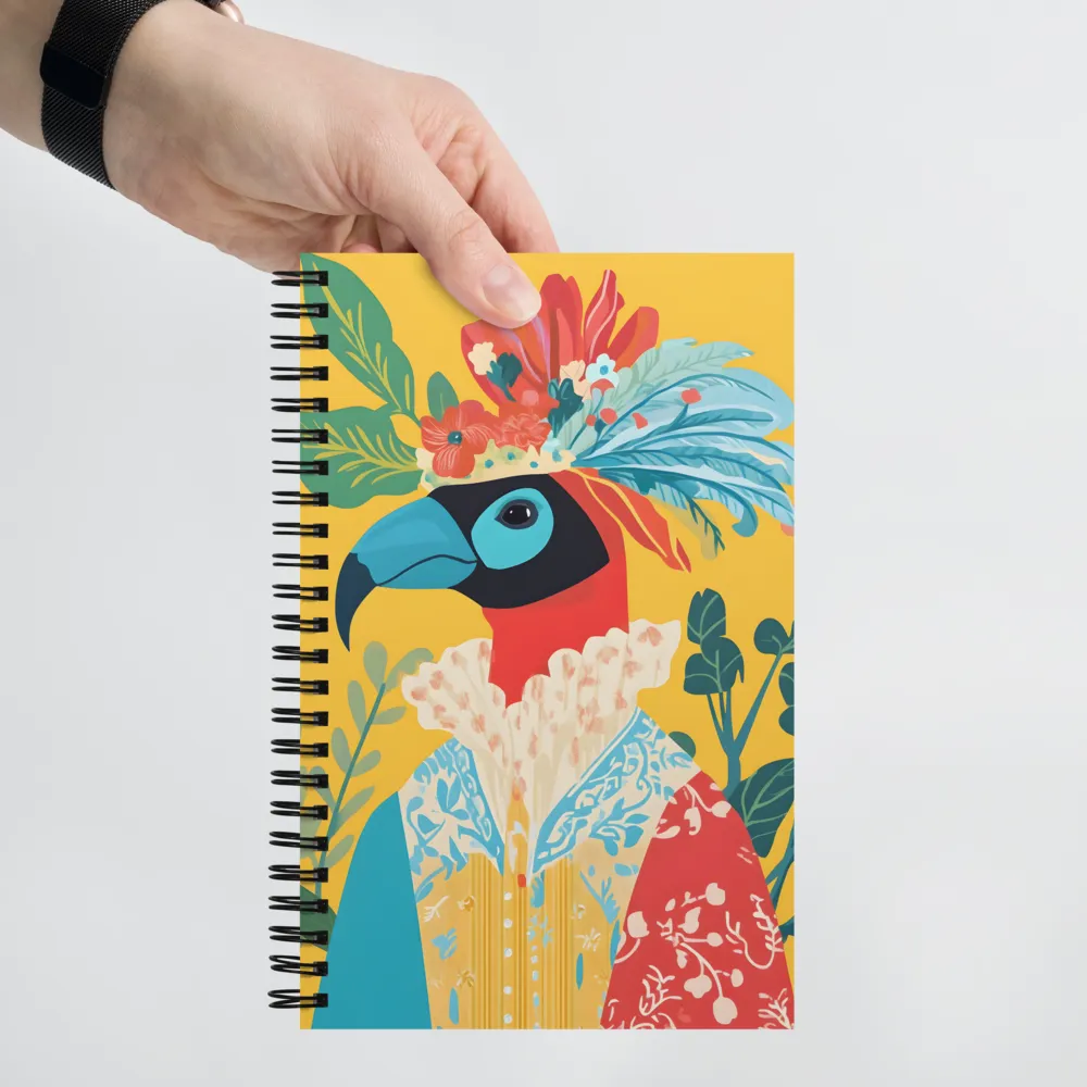 The Regal Parrot: A Celebration of Color | Spiral Notebook