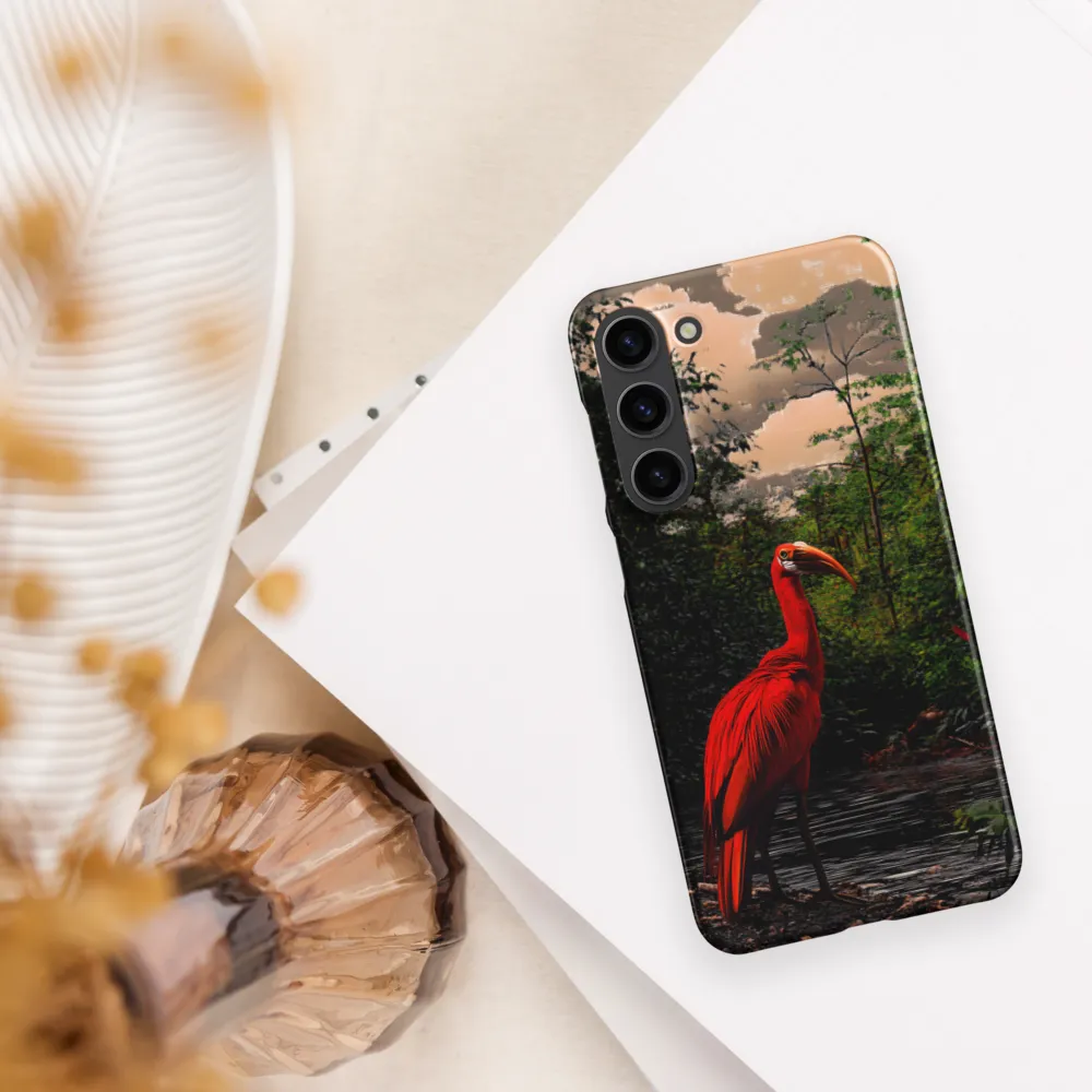 Enigmatic Elegance: The Scarlet Observer