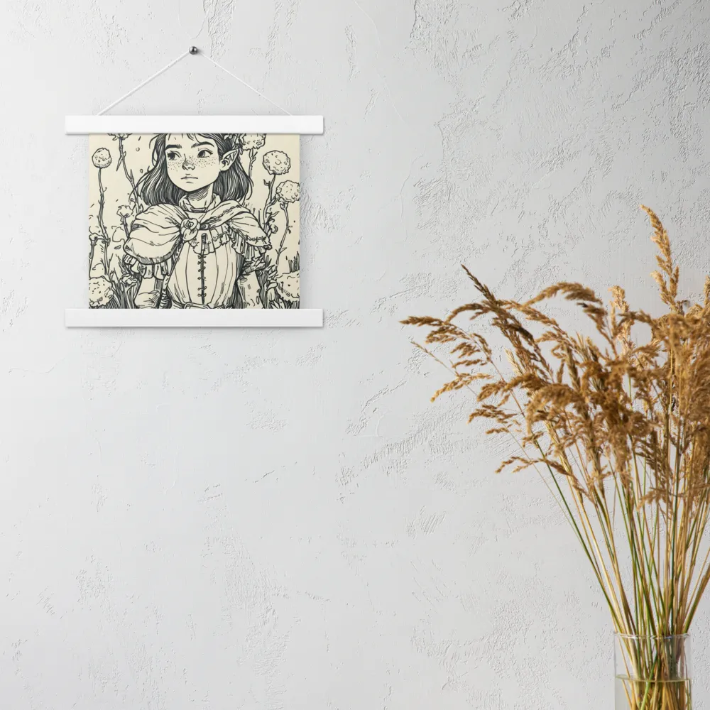 A Young Guardian of Nature | Poster With White Wood Hanger | 10″×10″