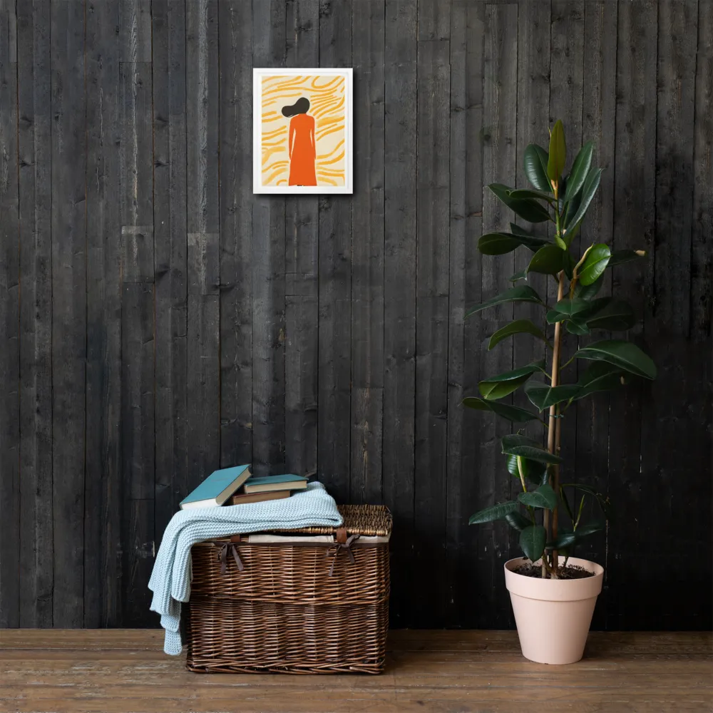 Connection to Serenity | Canvas with White Frame | 9″×12″