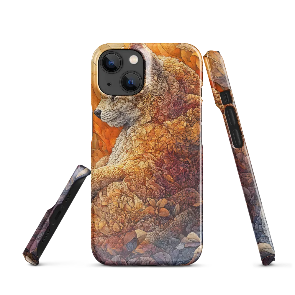 Amber Sentinel — Fox in a Floral Tapestry