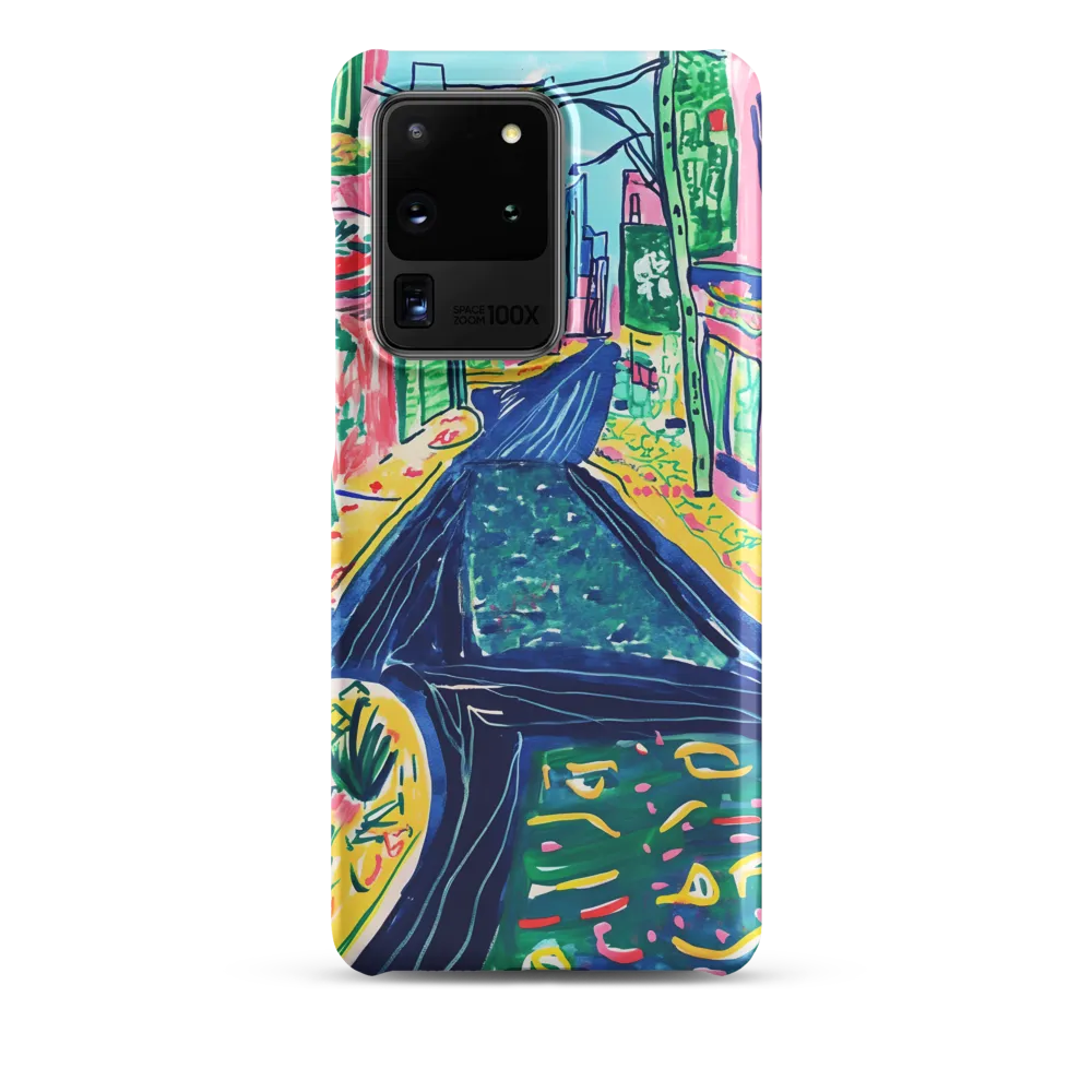 Dreamy Street in Vibrant Hues