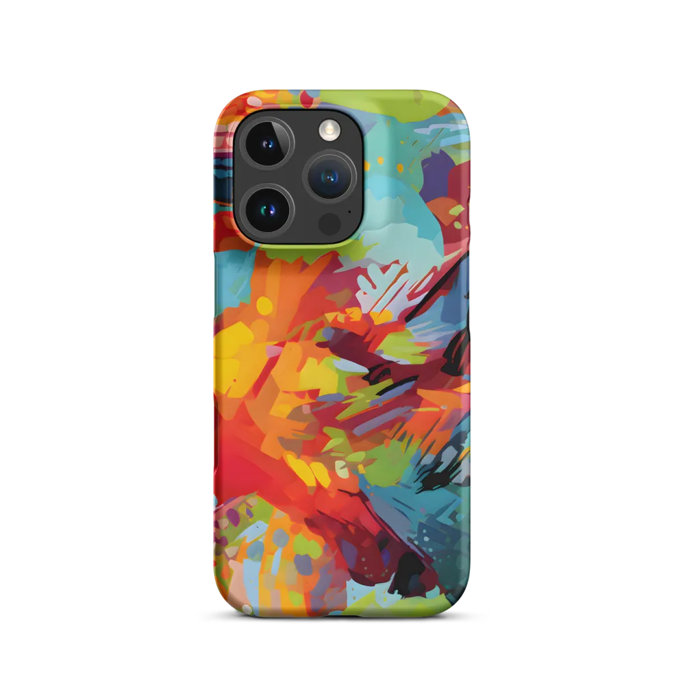 Colorful Lizard: An Abstract Adventure | Phone Case |  16 Pro | Snap Case | Matte