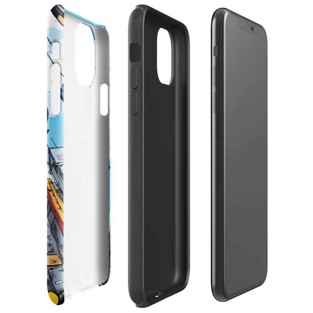 Skyward: A Journey Through the Futuristic City | Phone Case |  11 Pro Max | Tough Case | Glossy