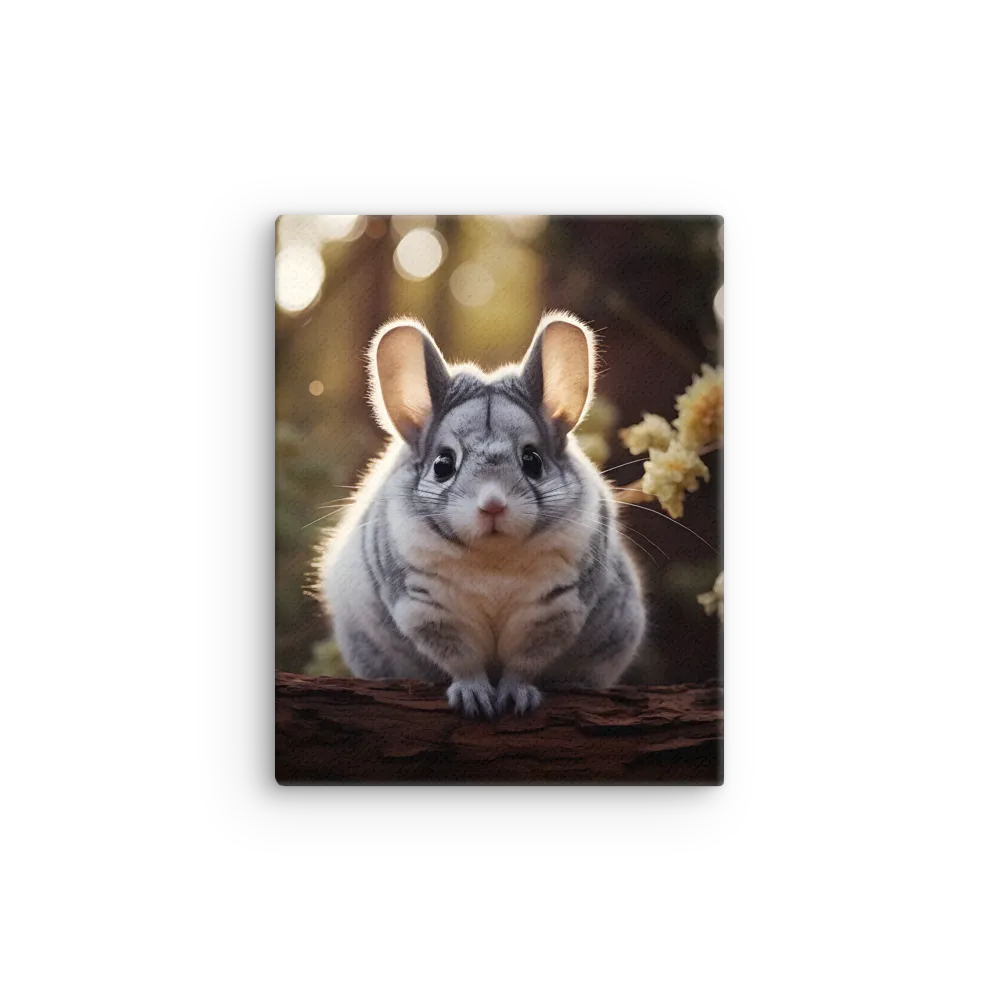 Curious Chinchilla in the Forest