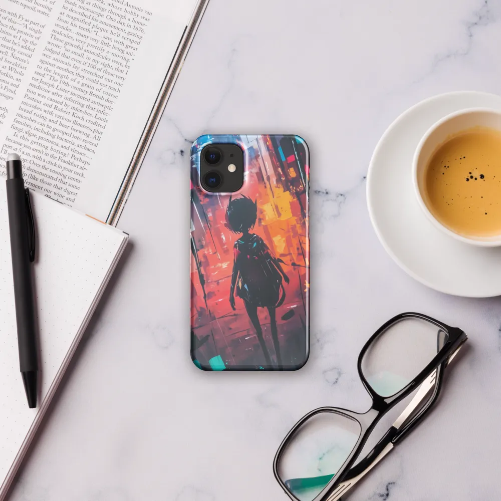Silhouette in the Urban Abyss | Phone Case |  12 Mini | Snap Case | Glossy