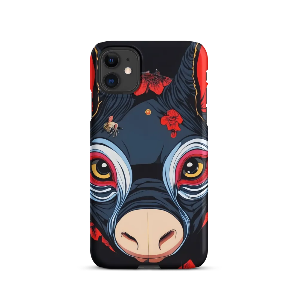Mystical Bull with Floral Motifs