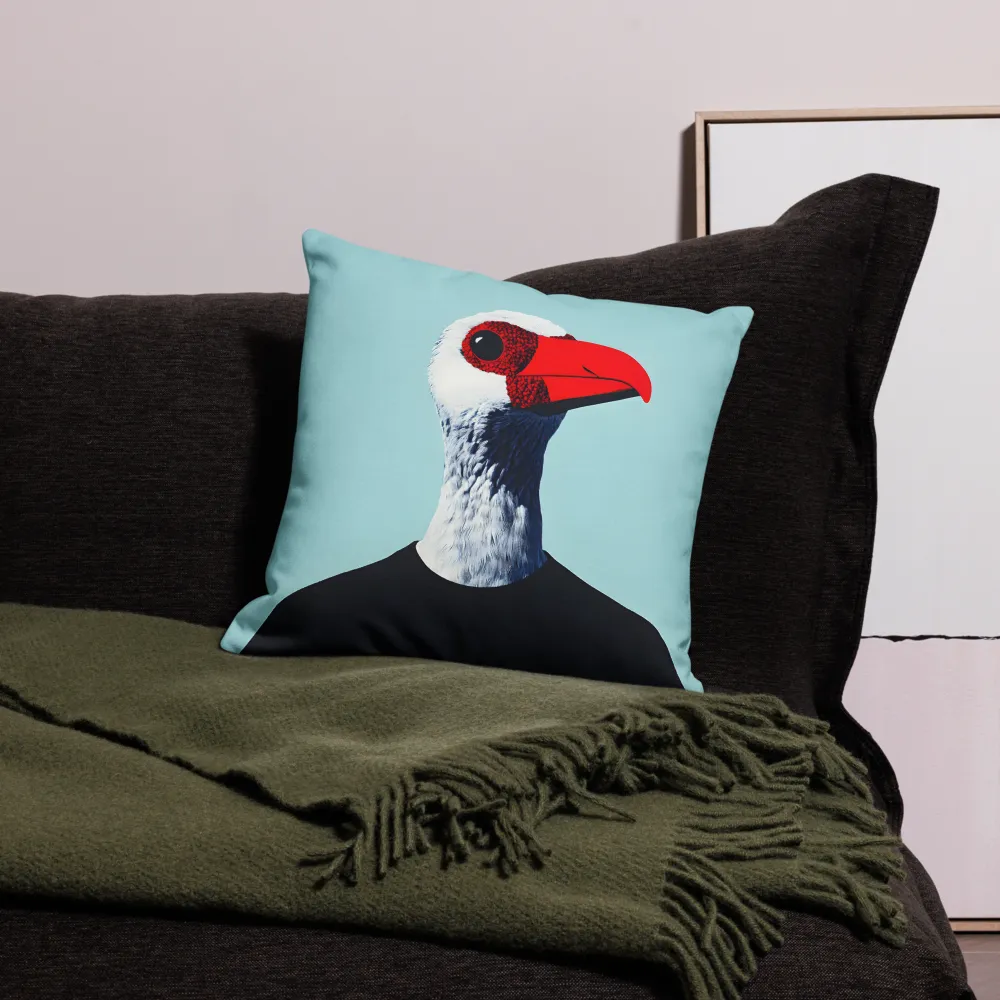 The Surreal Avian Portrait | Pillow | 18″×18″