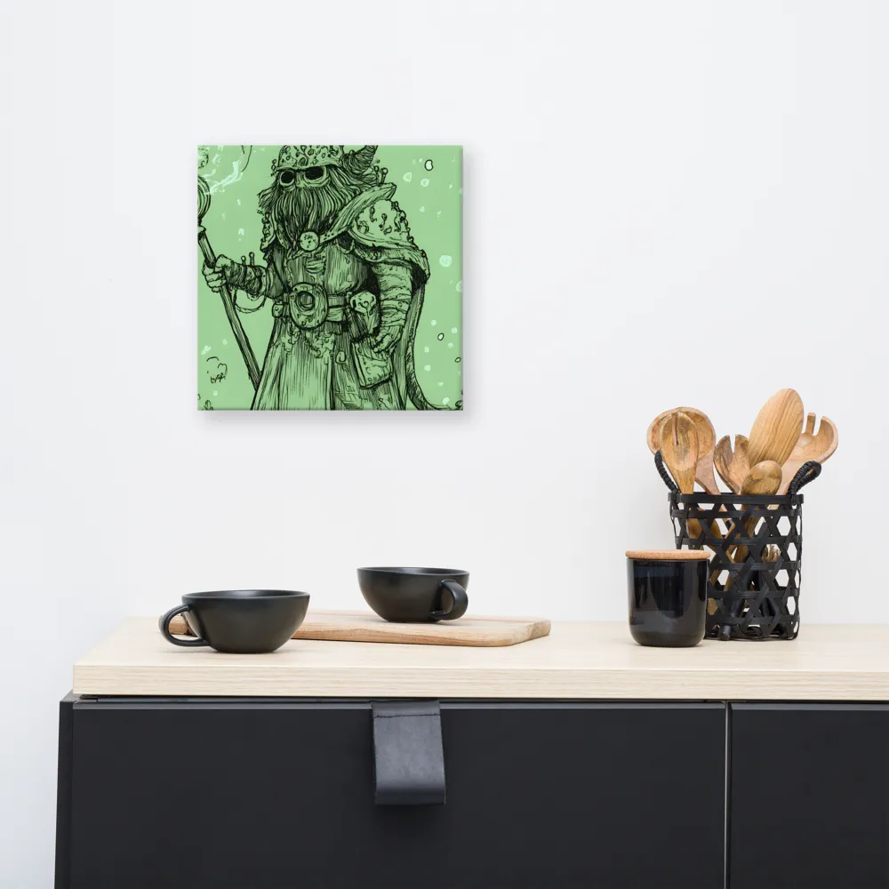 The Enigmatic Wizard | Canvas | 12″×12″