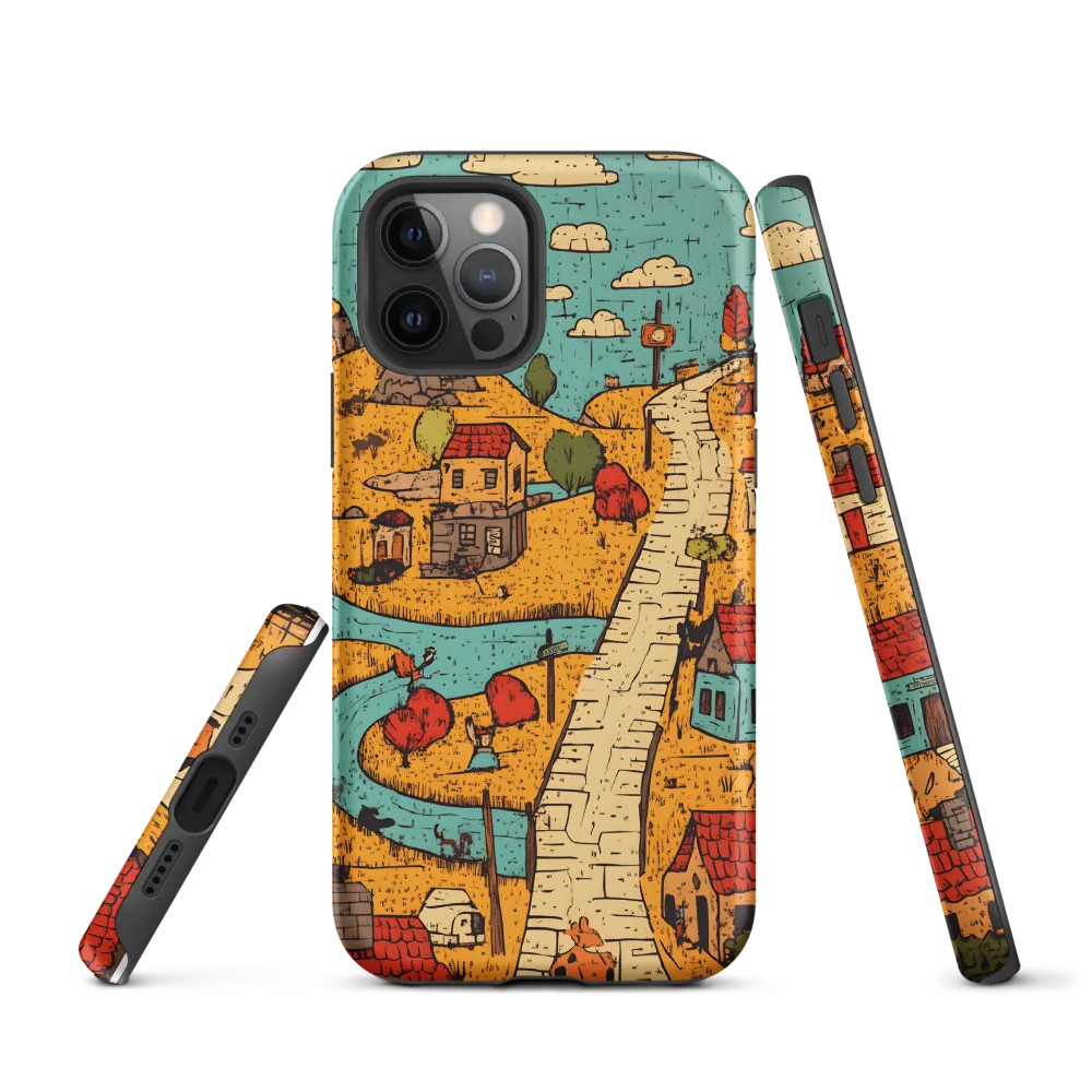 Whimsical Village Landscape
