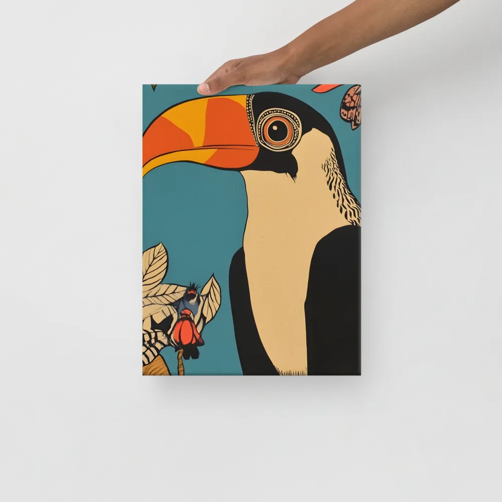Tropical Majesty: The Toucan at Rest | Canvas | 12″×16″