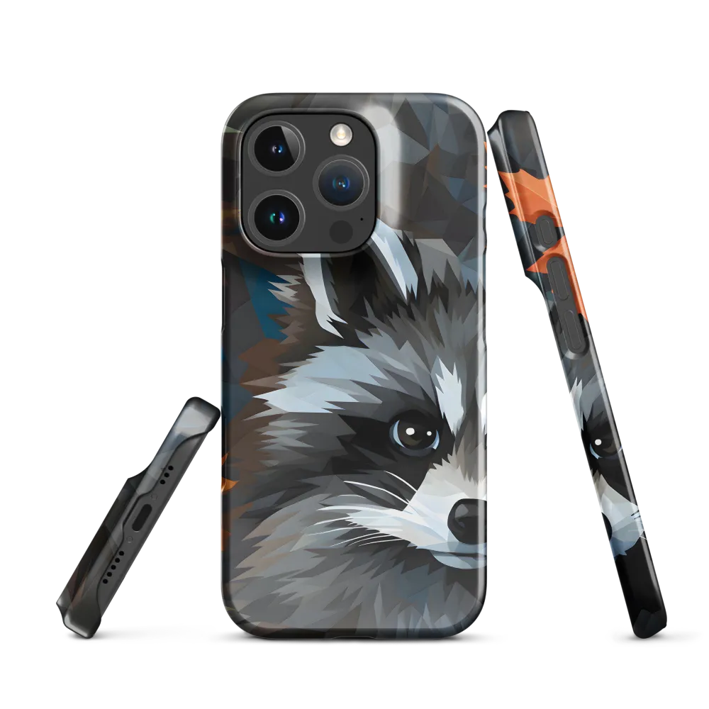 Whispers of Autumn: The Raccoon's Gaze | Phone Case |  16 Pro | Snap Case | Glossy