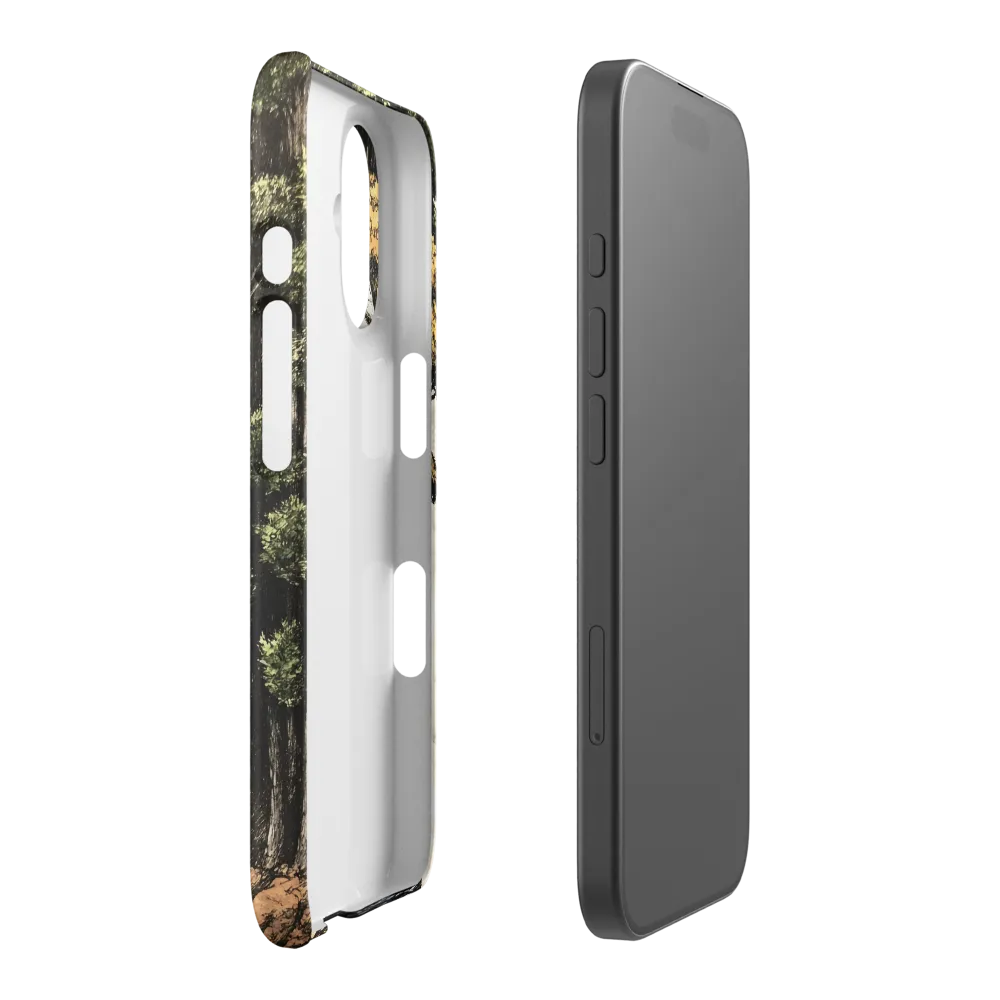 The Whispering Skull: A Surreal Encounter with Nature | Phone Case |  16 | Snap Case | Matte